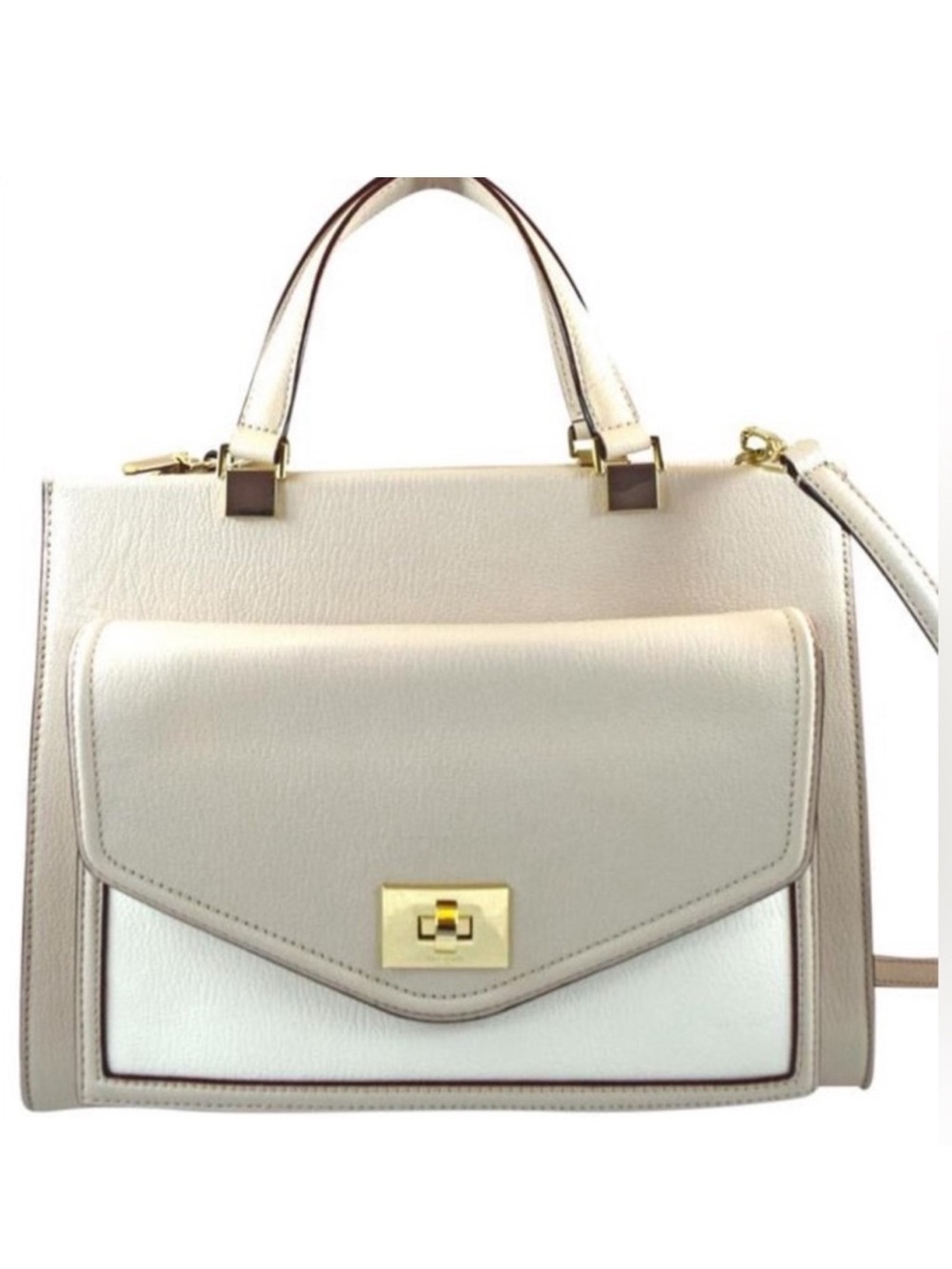 KATE SPADE ♠️ New York "CHANTELLE" WALTER PLACE PEBBLE LEATHER SATCHEL BAG GUC - Picture 16 of 17